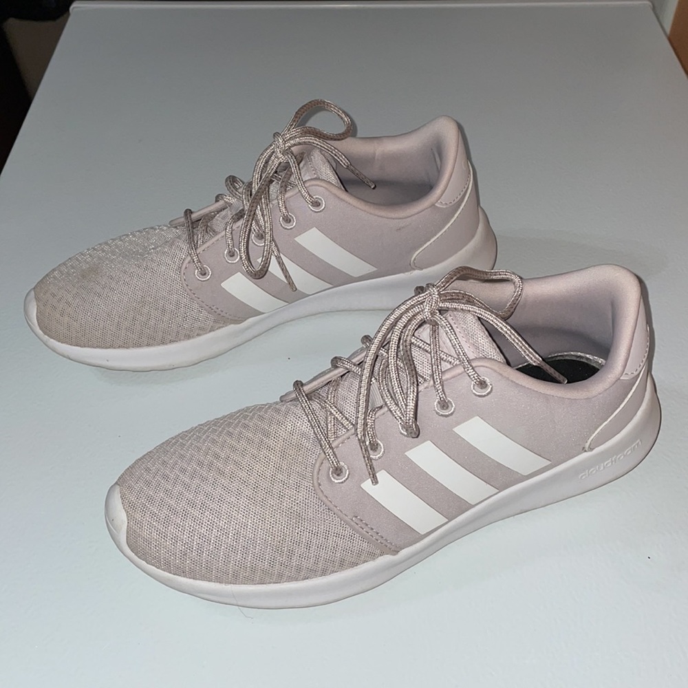 Adidas Cloudfoam QT Racer Ice Purple/White Size 8 Style B43758 EUC